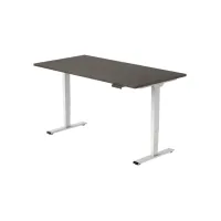 Bureau Econ elektrisch 120X80cm Logan Eiken Blad Witte Poten Bureau Econ elektrisch 120X80cm Logan Eiken Blad Witte Poten