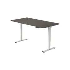 Bureau Econ elektrisch 120X80cm Logan Eiken Blad Witte Poten Bureau Econ elektrisch 120X80cm Logan Eiken Blad Witte Poten
