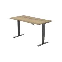 Bureau Econ elektrisch 120X80cm Natuur Eiken Blad Zwarte Poten Bureau Econ elektrisch 120X80cm Natuur Eiken Blad Zwarte Poten