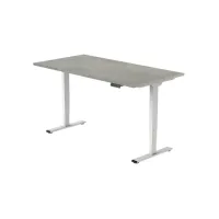 Bureau Econ elektrisch 120X80cm Oxyd Blad Witte Poten
