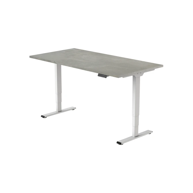 Bureau Econ elektrisch 120X80cm Oxyd Blad Witte Poten Bureau Econ elektrisch 120X80cm Oxyd Blad Witte Poten