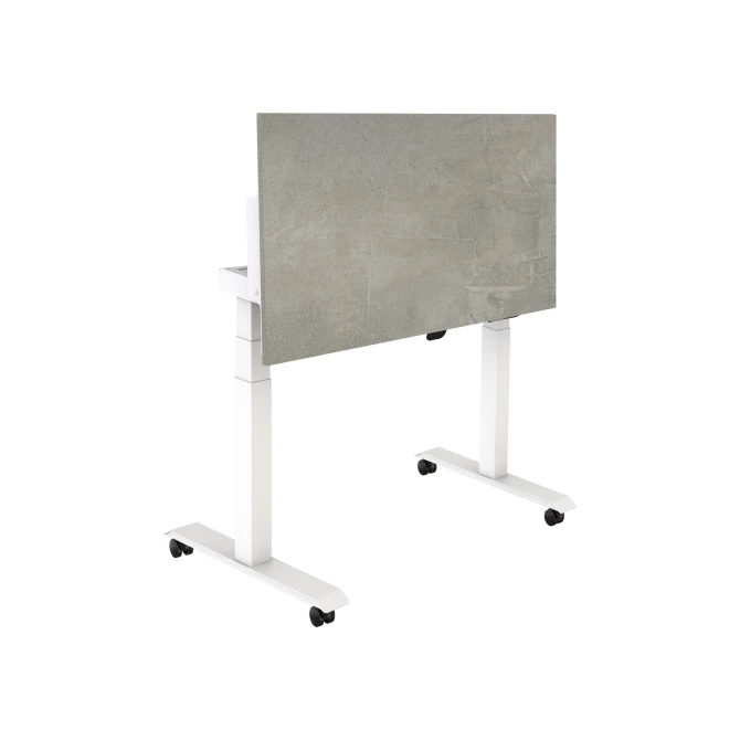 Staples Choice Bureau elektrisch Opklapbaar 160X80cm Oxyd Blad Witte Poten Staples Choice Bureau elektrisch Opklapbaar 160X80cm Oxyd Blad Witte Poten