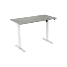 Bureau elektrisch 140X80cm Oxyd Blad Witte Poten Bureau elektrisch 140X80cm Oxyd Blad Witte Poten