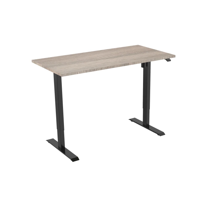 Bureau elektrisch 140X80cm Robson Eiken Blad Zwarte Poten