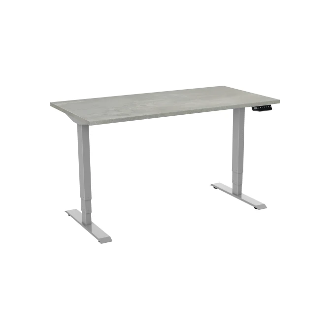 Bureau elektrisch 2-motorig 120X80cm Oxyd Blad Aluminium Poten Bureau elektrisch 2-motorig 120X80cm Oxyd Blad Aluminium Poten