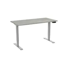 Bureau elektrisch 2-motorig 140X80cm Oxyd Blad Aluminium Poten Bureau elektrisch 2-motorig 140X80cm Oxyd Blad Aluminium Poten