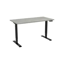 Bureau elektrisch 2-motorig 160X80cm Oxyd Blad Zwarte Poten Bureau elektrisch 2-motorig 160X80cm Oxyd Blad Zwarte Poten