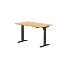 Bureau elektrisch 140x70cm eiken/zwart Bureau elektrisch 140x70cm eiken/zwart