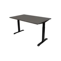 Bureau instelbaar 120x80cm Logan Eiken Blad Zwarte Poten Bureau instelbaar 120x80cm Logan Eiken Blad Zwarte Poten
