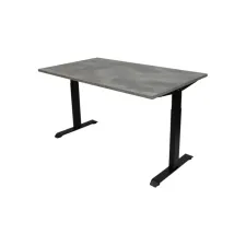 Bureau instelbaar 120X80cm Oxyd Blad Zwarte Poten Bureau instelbaar 120X80cm Oxyd Blad Zwarte Poten