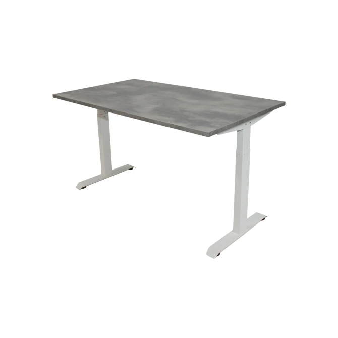 Bureau instelbaar 140X80cm Oxyd Blad Witte Poten Bureau instelbaar 140X80cm Oxyd Blad Witte Poten