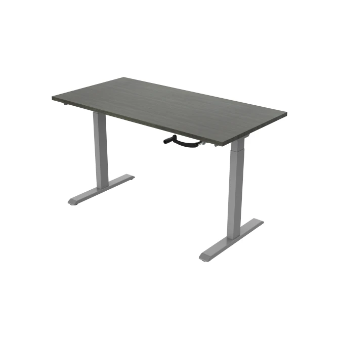 Bureau slinger 120X80cm Logan Eiken Blad Aluminium Poten