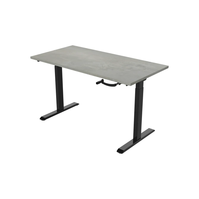 Bureau slinger 140X80cm Oxyd Blad Zwarte Poten