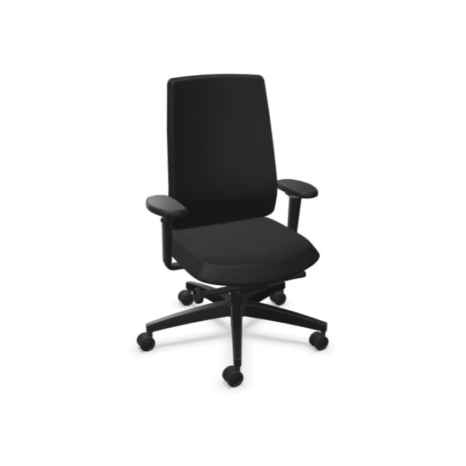 Bureaustoel Dauphin Indeed NPR stof zw Bureaustoel Dauphin Indeed NPR stof zw