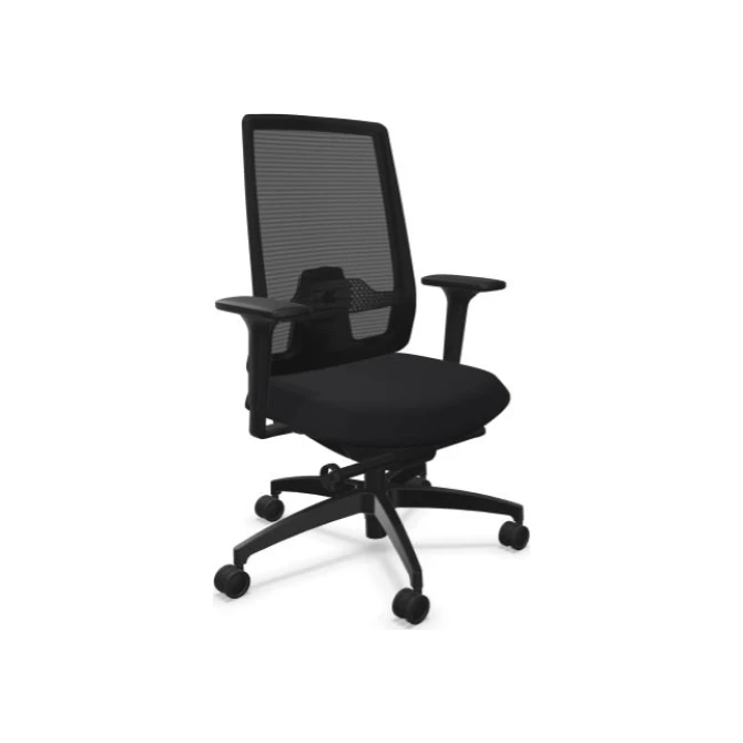 DAUPHIN Bureaustoel Indeed 7056 mesh zwart