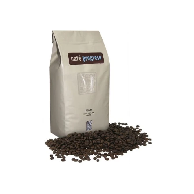 CAFÉ PROGRESO Roma Koffiebonen Espresso 1 kg (doos 6 stuks)