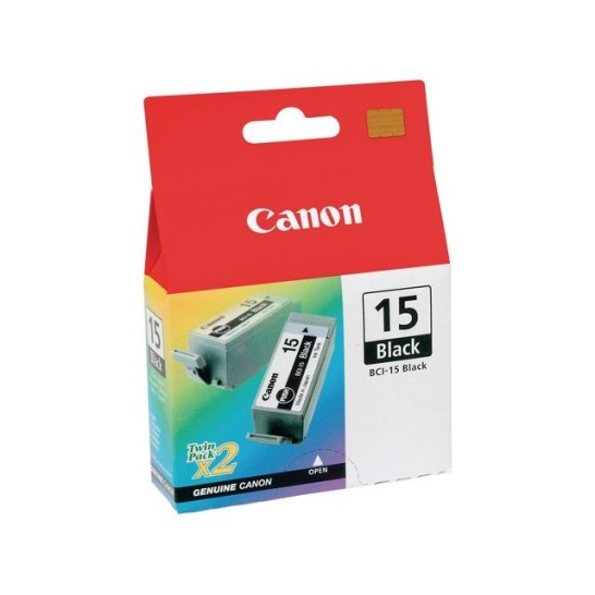 CANON BCI-15 Inktcartridge Zwart (pak 2 stuks)