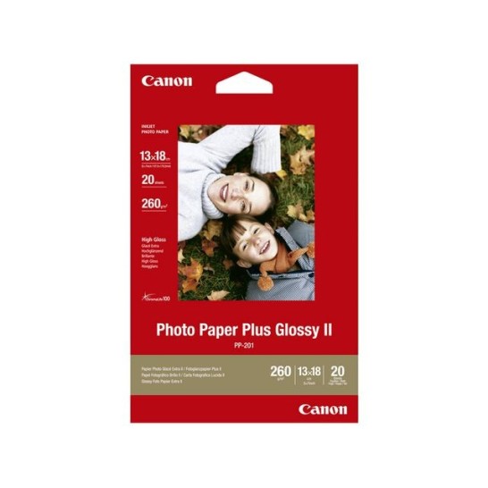 CANON Plus Glossy II Fotopapier voor Inkjet A3 260 g/m² Wit Glanzend 20 vel (pak 20 vel)