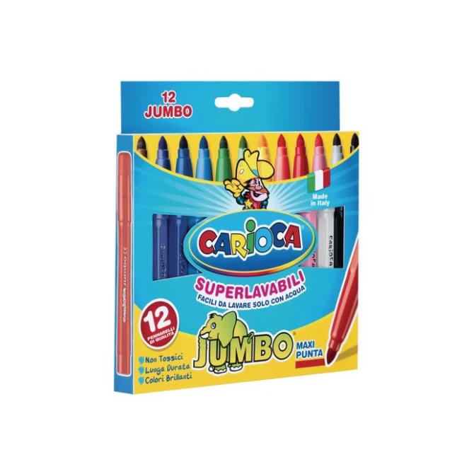 CARIOCA Viltstift Carioca Jumbo assorti (set 12 stuks)