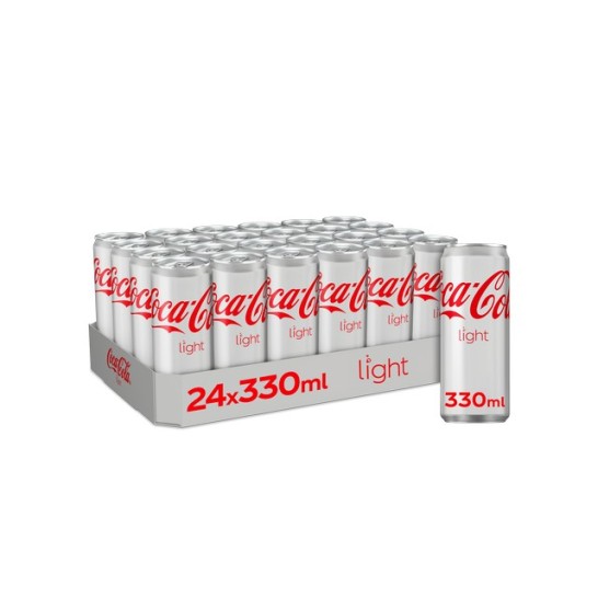 COCA-COLA Light Frisdrank 0.33 l blik (pak 24 stuks)