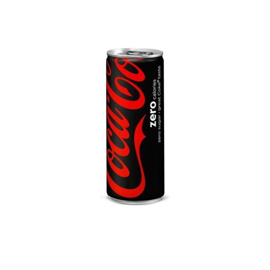 COCA-COLA Zero Frisdrank 0.25 l Blik (pak 24 stuks)