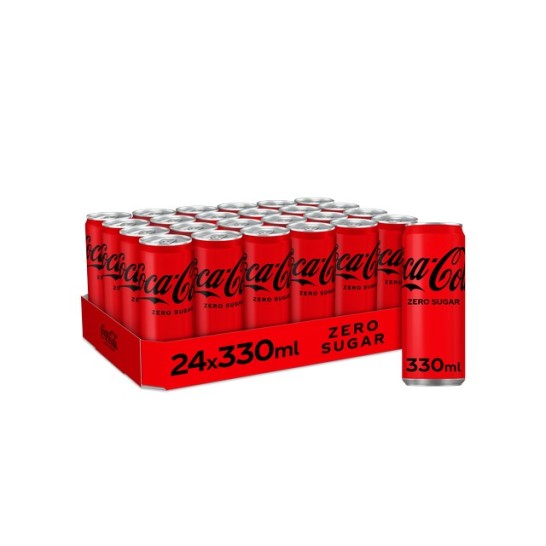 COCA-COLA Zero Frisdrank 0.33 l Blik (pak 24 stuks)
