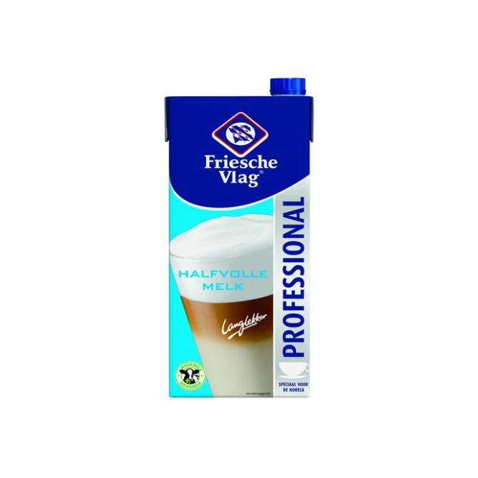 Campina Friesche Vlag Houdbare melk halfvol (doos 12 x 1000 milliliter) Campina Friesche Vlag Houdbare melk halfvol (doos 12 x 1000 milliliter)