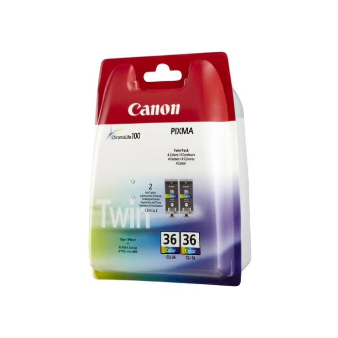CANON CLI-36 Inktcartridge Kleur (pak 2 stuks) CANON CLI-36 Inktcartridge Kleur (pak 2 stuks)