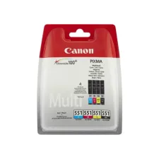 CANON CLI-551 Inktcartridge Multipack Zwart en kleur CANON CLI-551 Inktcartridge Multipack Zwart en kleur