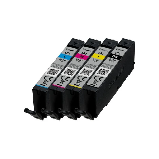 Canon Canon CLI-581 BK/C/M/Y Multi Pack - 4 - zwart. geel. cyaan. magenta - origineel - inkttank (blister 4 stuks)