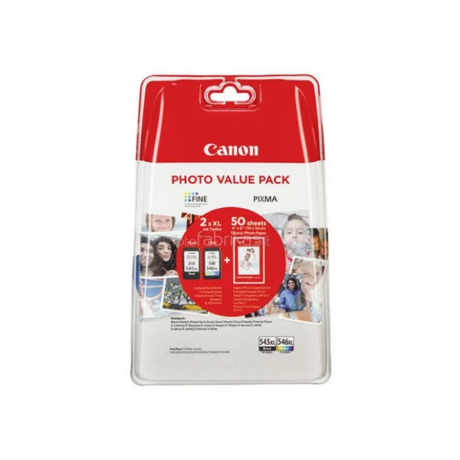 CANON PG-545XL/CL-546XL Inktcartridge Zwart en kleur (pak 2 stuks)