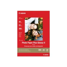 CANON Plus Glossy II Fotopapier voor Inkjet A4 245 g/m² Wit Glanzend 20 vel (pak 20 vel) CANON Plus Glossy II Fotopapier voor Inkjet A4 245 g/m² Wit Glanzend 20 vel (pak 20 vel)