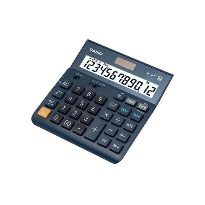 CASIO DH-12ET Bureaurekenmachine Groot 12-cijferig Marineblauw