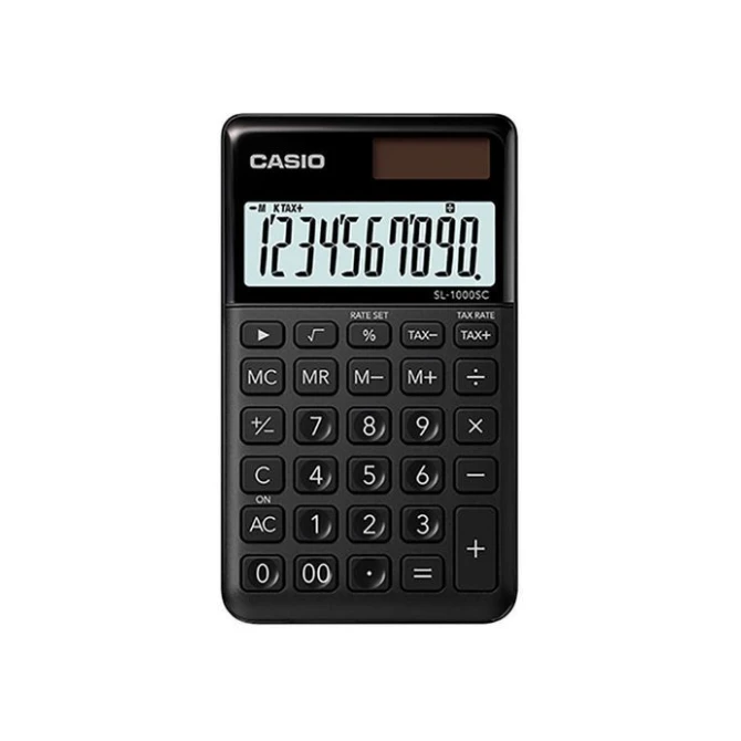 CASIO SL-1000SC zakrekenmachine 10-cijferig display Zwart CASIO SL-1000SC zakrekenmachine 10-cijferig display Zwart