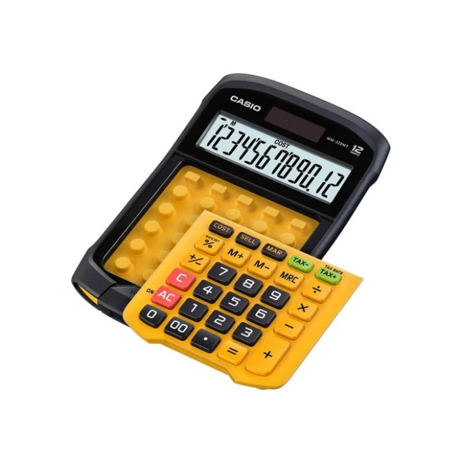 CASIO WM-320MT Bureaurekenmachine 12-Cijferig Zwart Geel CASIO WM-320MT Bureaurekenmachine 12-Cijferig Zwart Geel