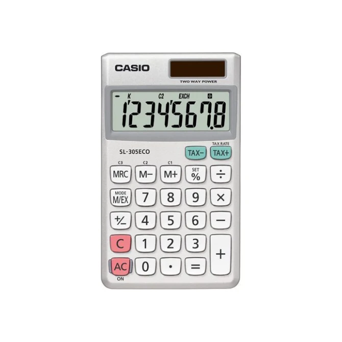 CASIO Zakrekenmachine SL-305ECO CASIO Zakrekenmachine SL-305ECO