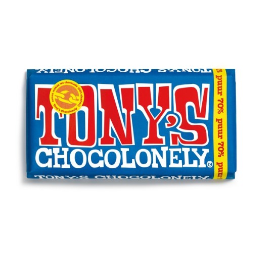 Chocoladereep Tony's 180gr puur