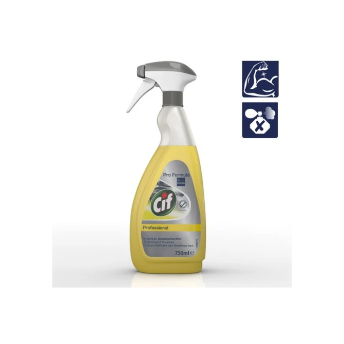 Cif Keukenontvetter vloeibaar 750 ml geel (fles 750 milliliter)