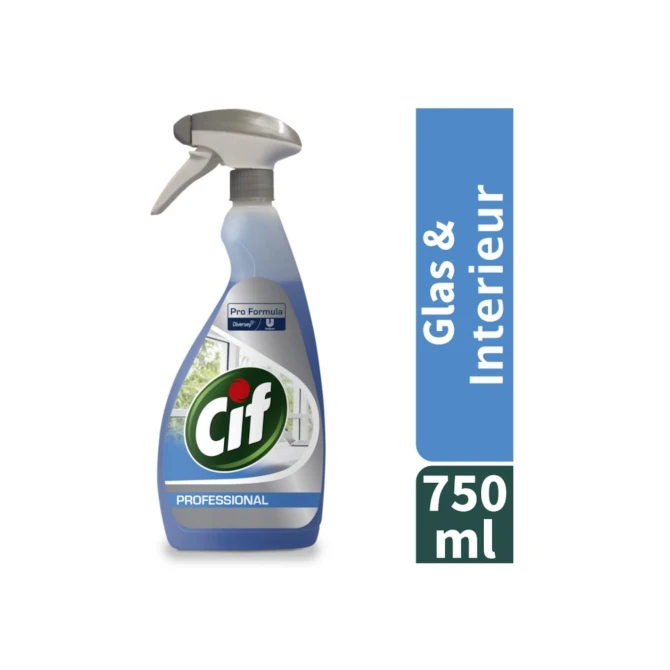 Cif Professional Glas- en Interieurreiniger. Spray (fles 750 milliliter)