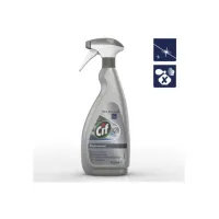 Cif Reinigingsspray t.b.v roestvrij staal en glas vloeibaar 750 ml blauw (fles 750 milliliter)