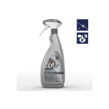 Cif Reinigingsspray t.b.v roestvrij staal en glas vloeibaar 750 ml blauw (fles 750 milliliter) Cif Reinigingsspray t.b.v roestvrij staal en glas vloeibaar 750 ml blauw (fles 750 milliliter)