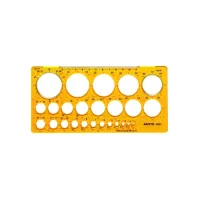 Cirkelsjabloon Aristo 1-36mm pk25