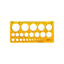 Cirkelsjabloon Aristo 1-36mm pk25
