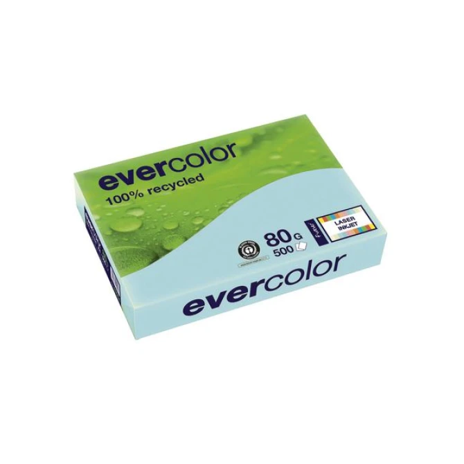 Clairefontaine Evercolor Papier A4 80 g/m² Lichtblauw (pak 500 vel) Clairefontaine Evercolor Papier A4 80 g/m² Lichtblauw (pak 500 vel)