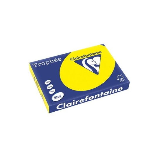 Clairefontaine Multifunctioneel Papier A3 80 g/m² Geel (pak 500 vel)