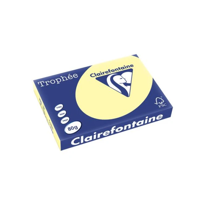 Clairefontaine Multifunctioneel Papier A3 80 g/m² Kanariegeel (pak 500 vel)