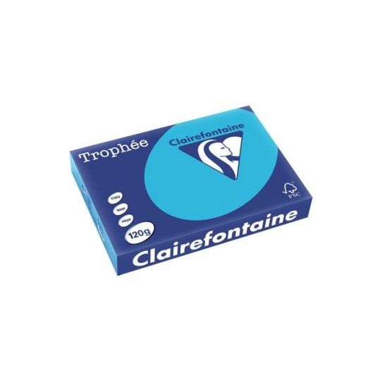 Clairefontaine Multifunctioneel Papier A4 120 g/m² Azuurblauw (pak 250 vel)