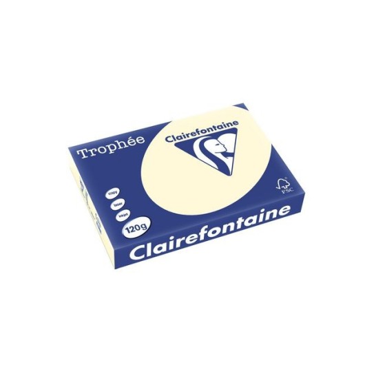 Clairefontaine Multifunctioneel Papier A4 120 g/m² Crème (pak 250 vel)