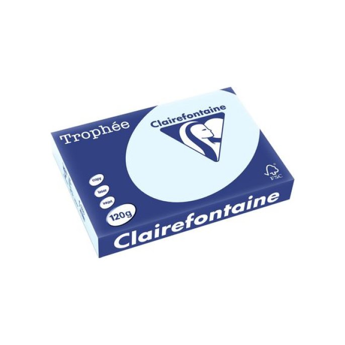 Clairefontaine Multifunctioneel Papier A4 120 g/m² Lichtblauw (pak 250 vel) Clairefontaine Multifunctioneel Papier A4 120 g/m² Lichtblauw (pak 250 vel)