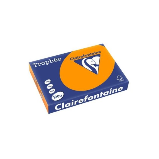 Clairefontaine Multifunctioneel Papier A4 120 g/m² Oranje (pak 250 vel)